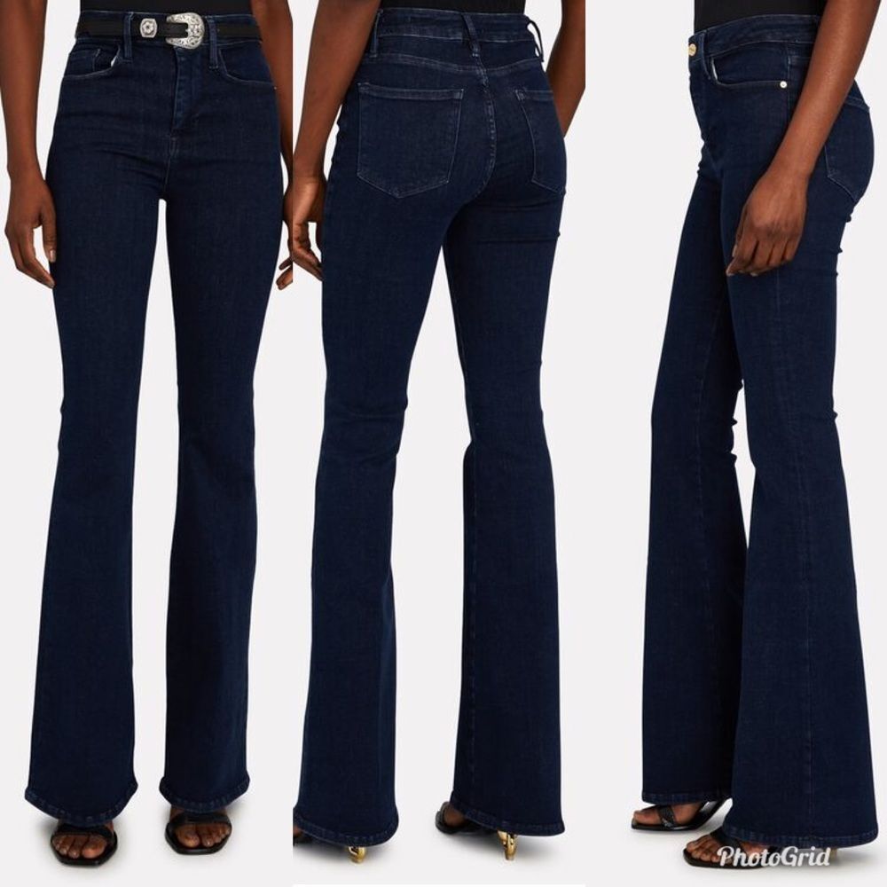 Revolve FRAME DENIM Le One High-Rise Flare Jeans in Keller, size tag 2